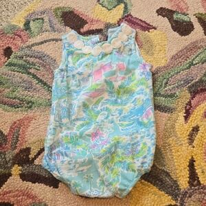Lilly Pulitzer Blue and White Baby Bubble